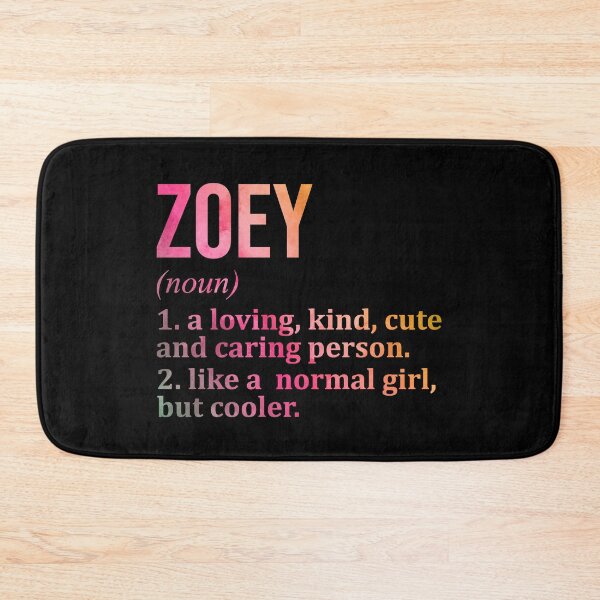 Item preview, Zoey Name Definition in Watercolor designed and sold by XCIV.