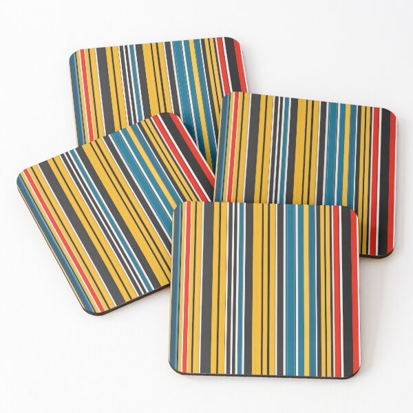 Item preview, Colorful Straight Vertical Lines Repeating Pattern designed and sold by Jollys-ArtShop.