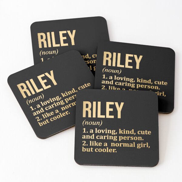 Item preview, Riley Name Definition in Gold designed and sold by XCIV.