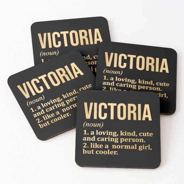 Item preview, Victoria Name Definition in Gold designed and sold by XCIV.