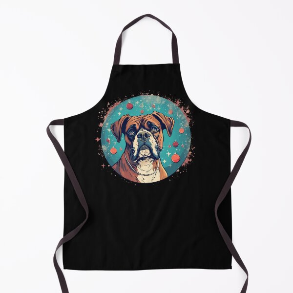 Aperçu de l'œuvre Chien Boxer Noël, Love Dogs créée et vendue par Logiamerch.