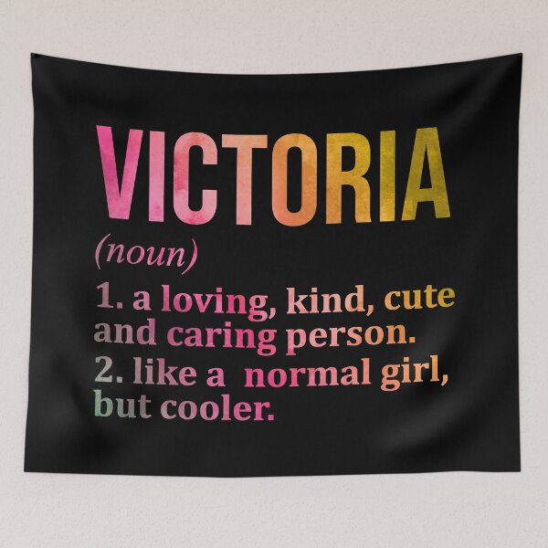 Item preview, Victoria Name Definition in Watercolor designed and sold by XCIV.