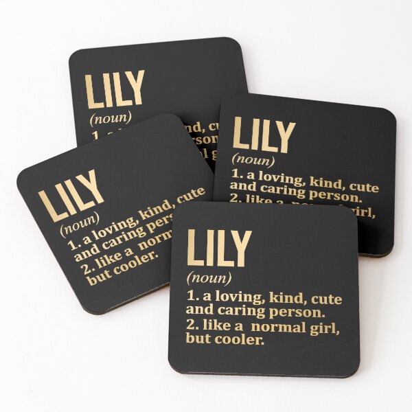 Item preview, Lily Name Definition in Gold designed and sold by XCIV.