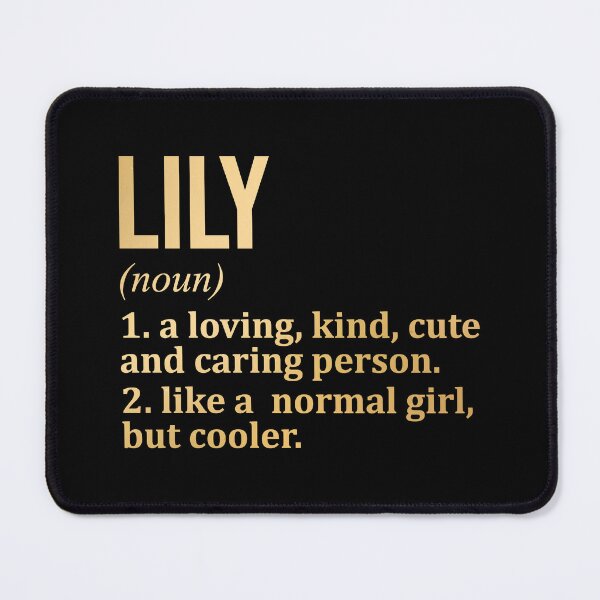 Item preview, Lily Name Definition in Gold designed and sold by XCIV.