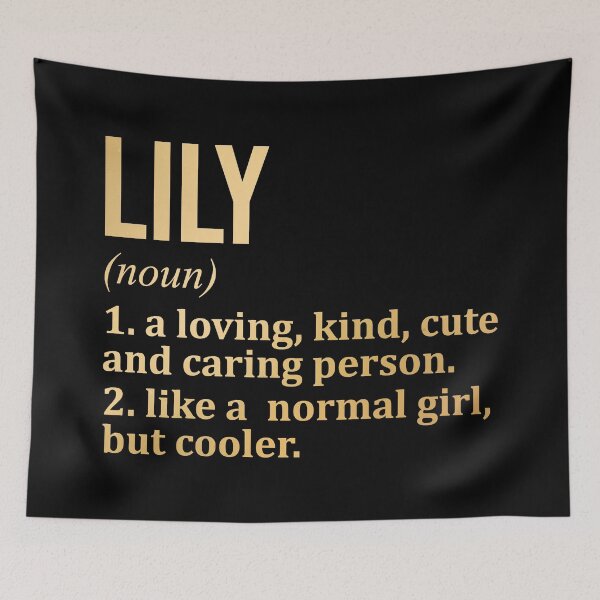 Item preview, Lily Name Definition in Gold designed and sold by XCIV.