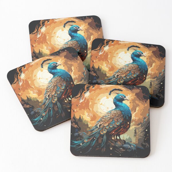 Item preview, Stardust Nights with peacock designed and sold by pkk1designsart.