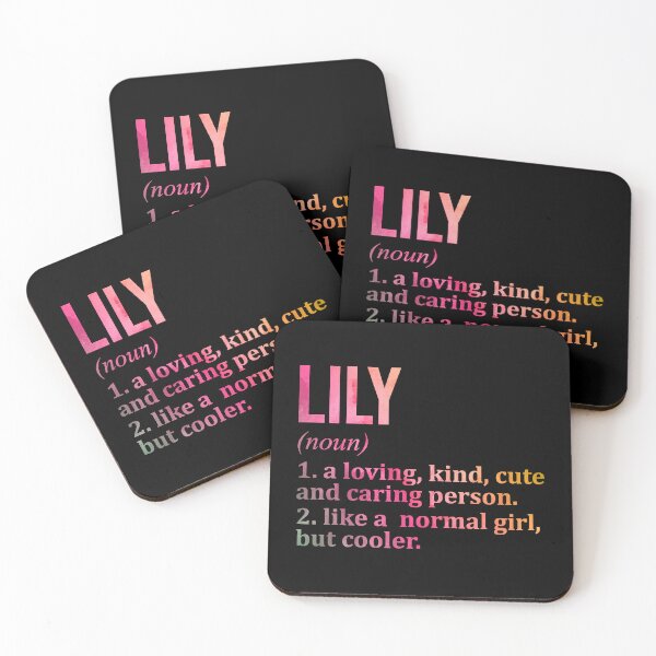Item preview, Lily Name Definition in Watercolor designed and sold by XCIV.