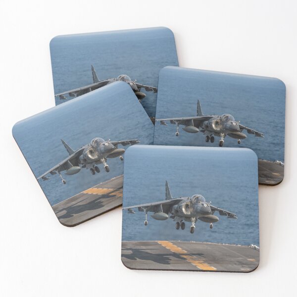 Item preview, STK109217M-An AV-8B Harrier lands on the flight deck of USS Bonhomme Richard. designed and sold by StocktrekImages.