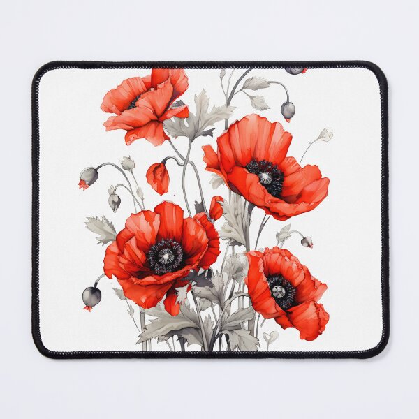 Item preview, poppy flower designed and sold by KandaShopTH.