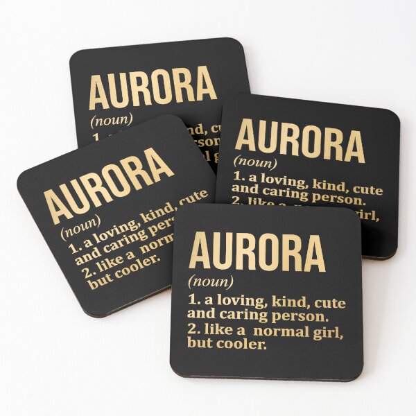 Artikelvorschau, Aurora-Namensdefinition in Gold entworfen und verkauft von XCIV.