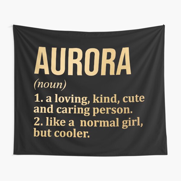 Aperçu de l'œuvre Définition du nom Aurora en or créée et vendue par XCIV.