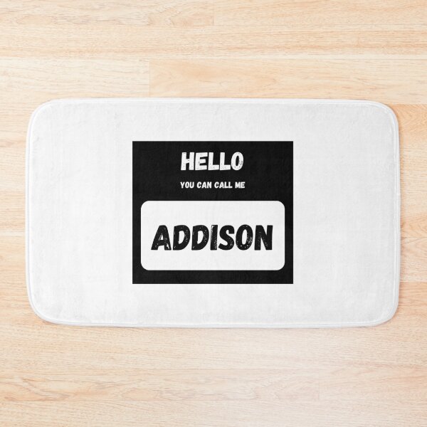 Item preview, Hello you can call me ADDISON Stylish Black Letter Edition designed and sold by IssaraStudio.