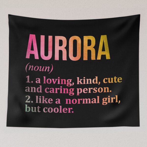 Item preview, Aurora Name Definition in Watercolor designed and sold by XCIV.