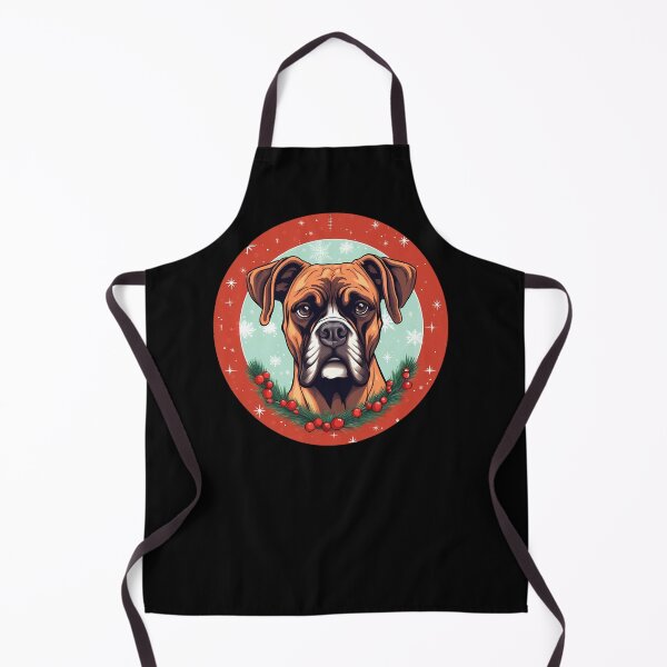 Aperçu de l'œuvre Chien Boxer Noël, Love Dogs créée et vendue par Logiamerch.