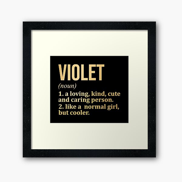Item preview, Violet Name Definition in Gold designed and sold by XCIV.