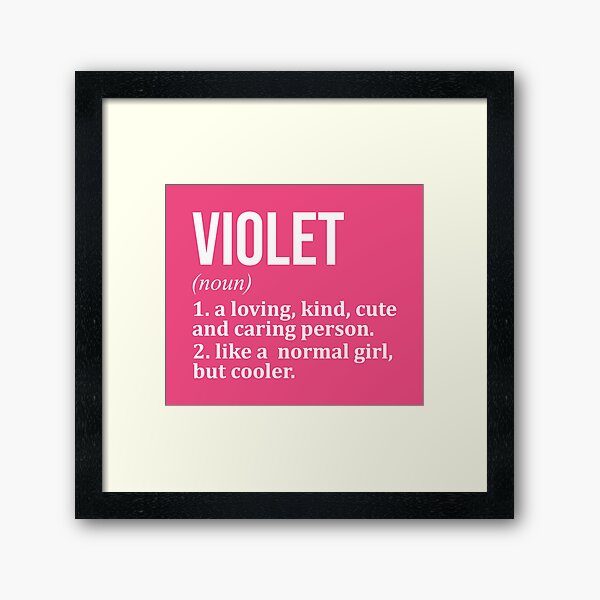 Item preview, Violet Name Definition for Women designed and sold by XCIV.
