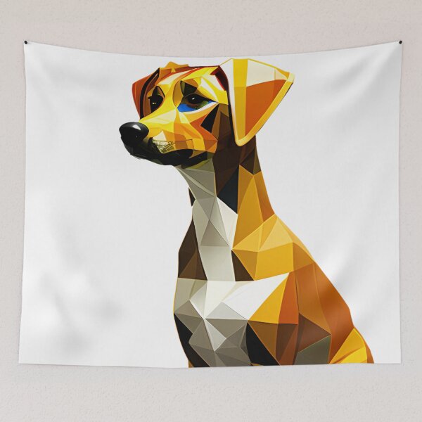 Item preview, Pictures of various breeds of dogs in Low-Poly Style. designed and sold by meaningspace.