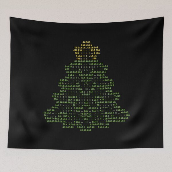 Item preview,  Ascii art Christmas Tree designed and sold by pinimgart.