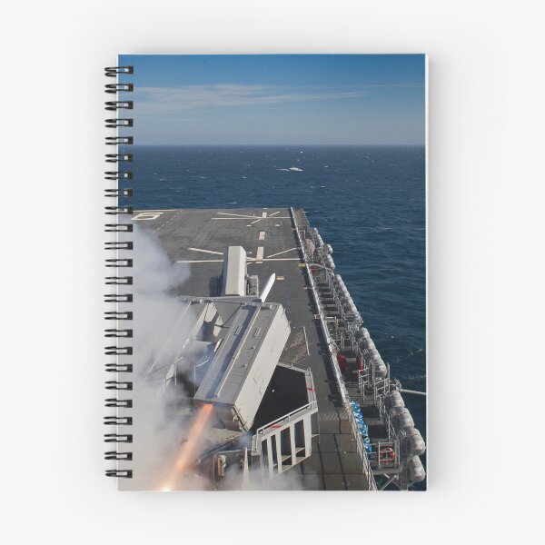 Item preview, STK109213M-USS America test fires a NATO Sea Sparrow missile. designed and sold by StocktrekImages.
