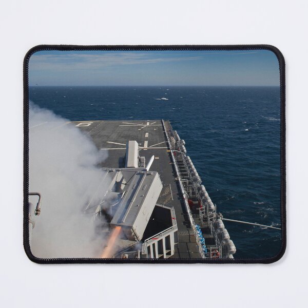 Item preview, STK109213M-USS America test fires a NATO Sea Sparrow missile. designed and sold by StocktrekImages.