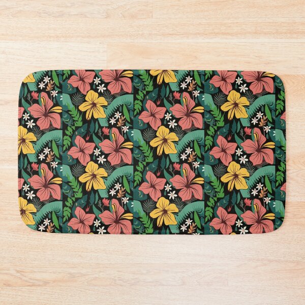 Item preview, Dark hawaiian flowers designed and sold by kreafox.