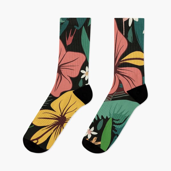 Item preview, Dark hawaiian flowers designed and sold by kreafox.