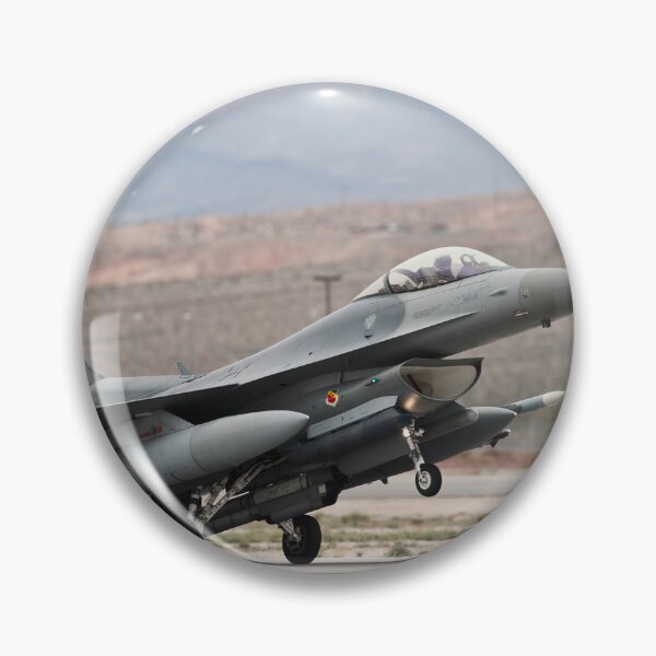 Item preview, STK109211M-An F-16 Fighting Falcon landing at Nellis Air Force Base, Nevada.  designed and sold by StocktrekImages.