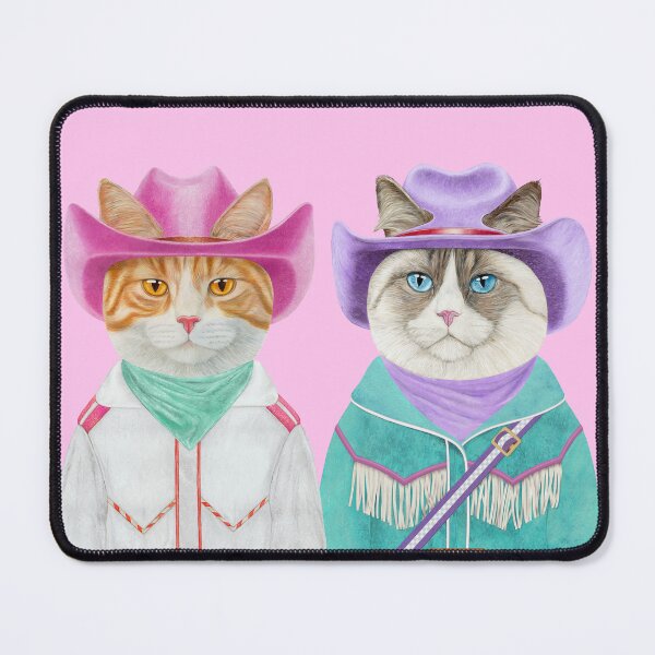 Item preview, Cowboy Cats - Ginger cat and Ragdoll cat designed and sold by AnimalCrew.