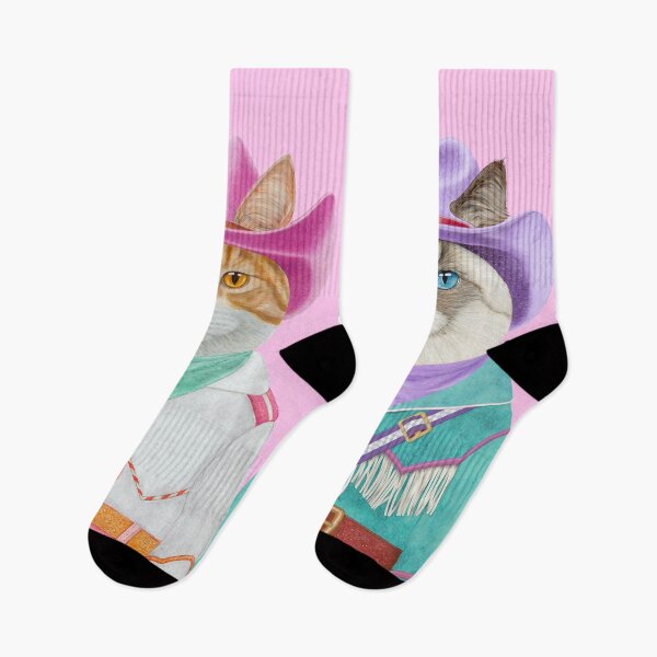 Item preview, Cowboy Cats - Ginger cat and Ragdoll cat designed and sold by AnimalCrew.