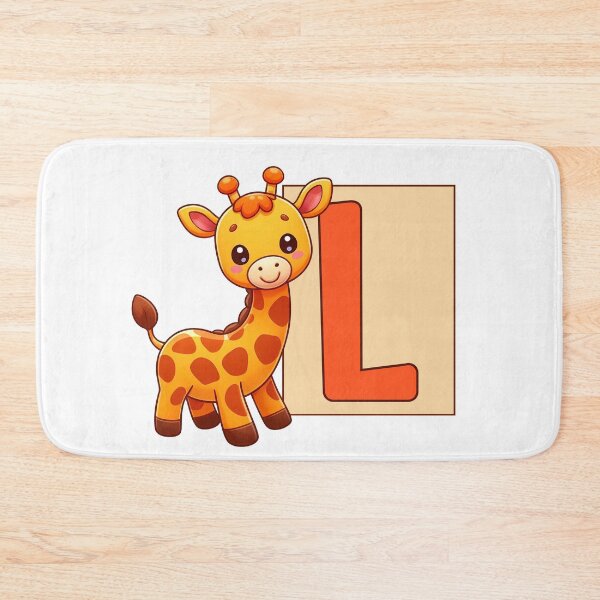 Item preview, Giraffe Monogram Letter L designed and sold by Lyssarien.