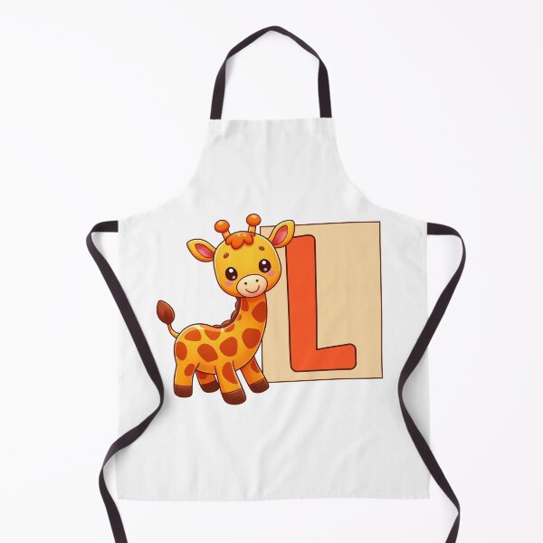 Item preview, Giraffe Monogram Letter L designed and sold by Coffee Lifestyle.