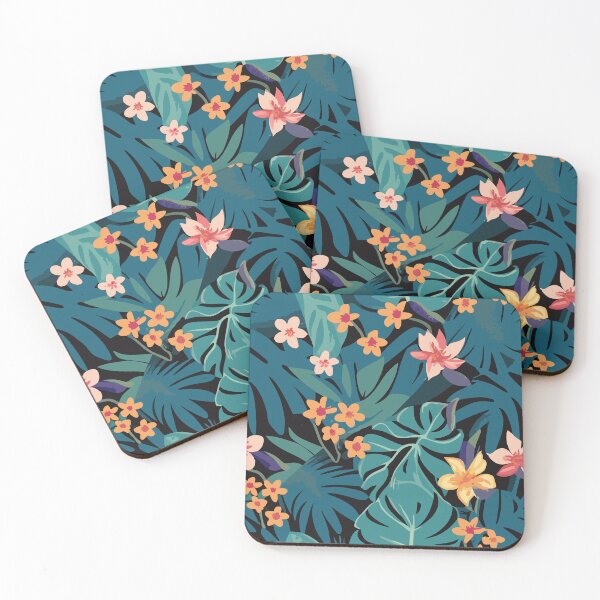 Item preview, Dark hawaiian flowers designed and sold by kreafox.