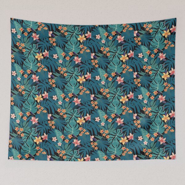 Item preview, Dark hawaiian flowers designed and sold by kreafox.