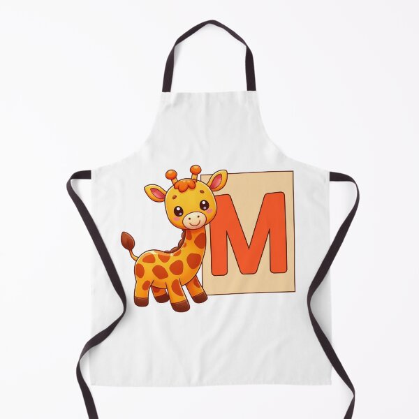 Item preview, Giraffe Monogram Letter M designed and sold by Coffee Lifestyle.
