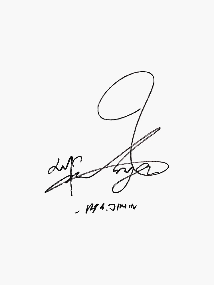 JIMIN BTS SIGNATURE
