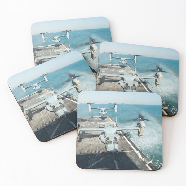 Item preview, STK109203M-An MV-22B Osprey lands on the flight deck of USS New York. designed and sold by StocktrekImages.