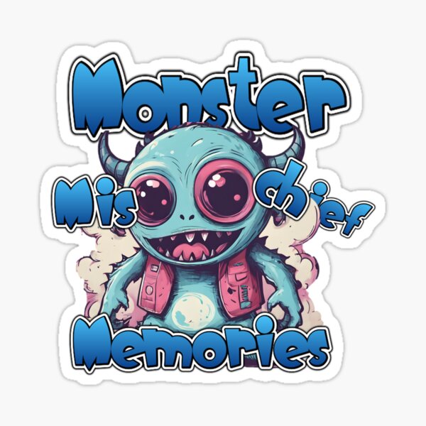 Item preview, Monster, Mischief, Memories (Blue) designed and sold by minxandme.