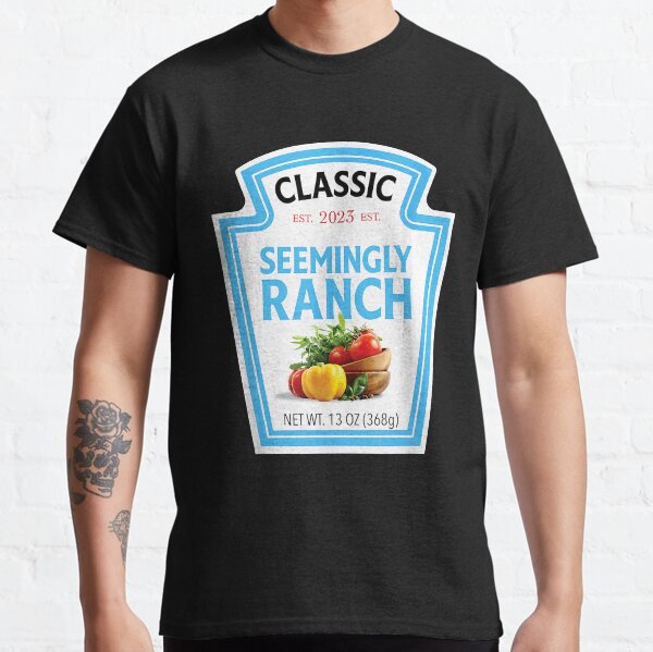 Seemingly Ranch Sauce Shirt, Group Condiments T-shirt, Group Shirt, Party Shirt, Halloween Costume Shirt, Sauce Shirt, Gravy Turkey Shirt, Team Shirt Classic T-Shirt