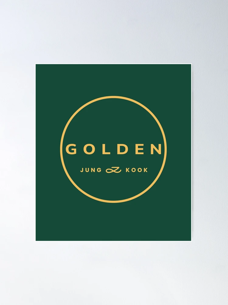 Jungkook Golden album circle logo, Jungkook Seven, BTS