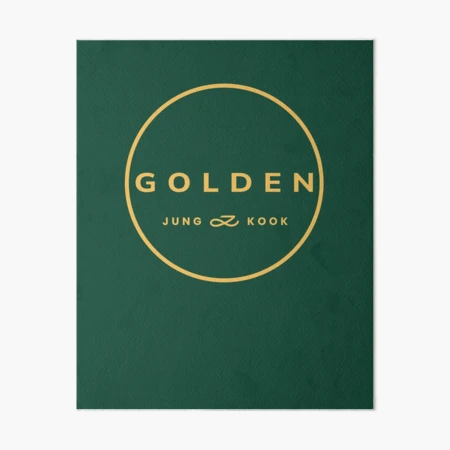 Jungkook Golden album circle logo, Jungkook Seven, BTS