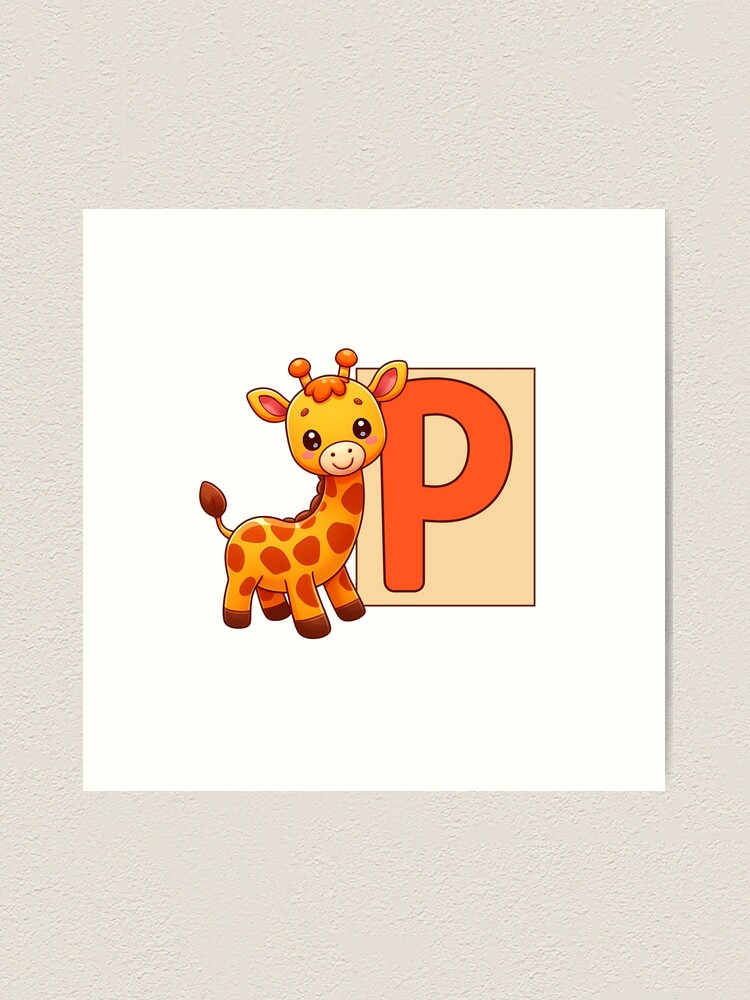 Giraffe Monogram Letter H Sticker for Sale by Anita Strifler