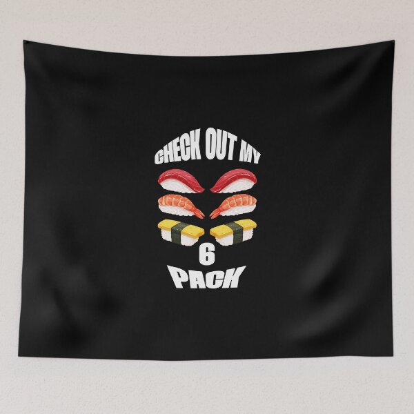 Item preview, check out my six pack with sushi designed and sold by cocokara999.
