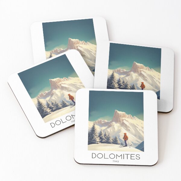 Item preview, A Vintage Travel Illustration of Dolomites - Italy  designed and sold by GoodOldVintage.