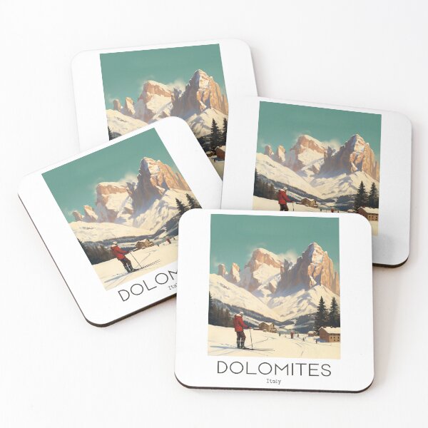 Item preview, A Vintage Travel Illustration of Dolomites - Italy  designed and sold by GoodOldVintage.