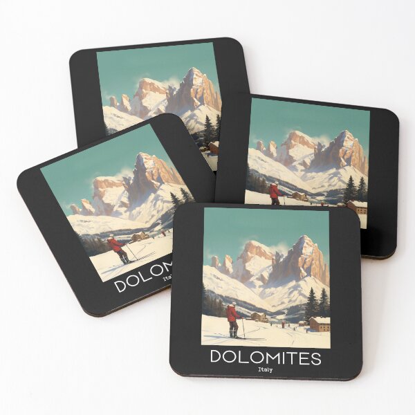Item preview, A Vintage Travel Illustration of Dolomites - Italy  designed and sold by GoodOldVintage.