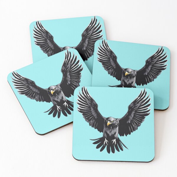 Item preview, Black Big Wings Hawk designed and sold by Bilisik.