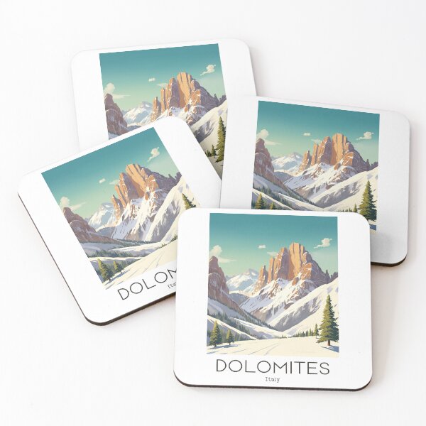 Item preview, A Vintage Travel Illustration of Dolomites - Italy  designed and sold by GoodOldVintage.