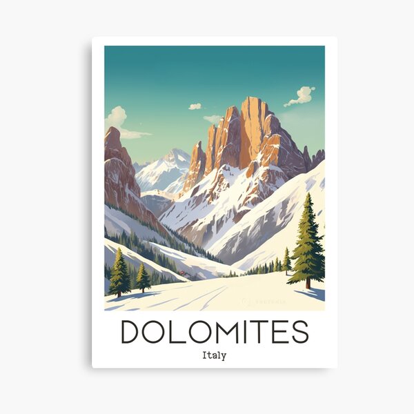 Item preview, A Vintage Travel Illustration of Dolomites - Italy  designed and sold by GoodOldVintage.