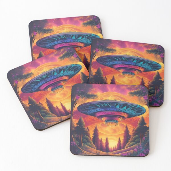 Item preview, UFO Energy Field Sunset designed and sold by GleamingGiant.