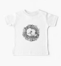 Fox Sleeping in Flowers Baby Tee